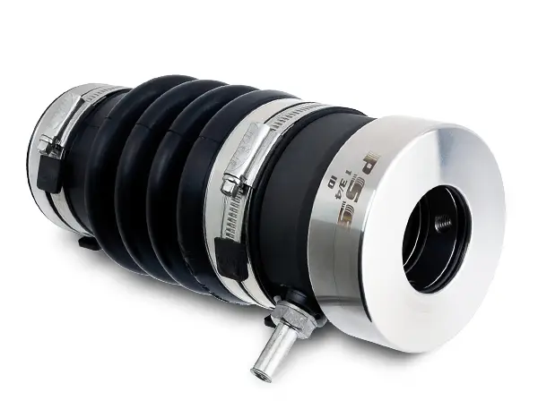 Genuine PSS Type A dripless marine shaft seal — stainless rotor, carbon flange, nitrile bellows and hose barb